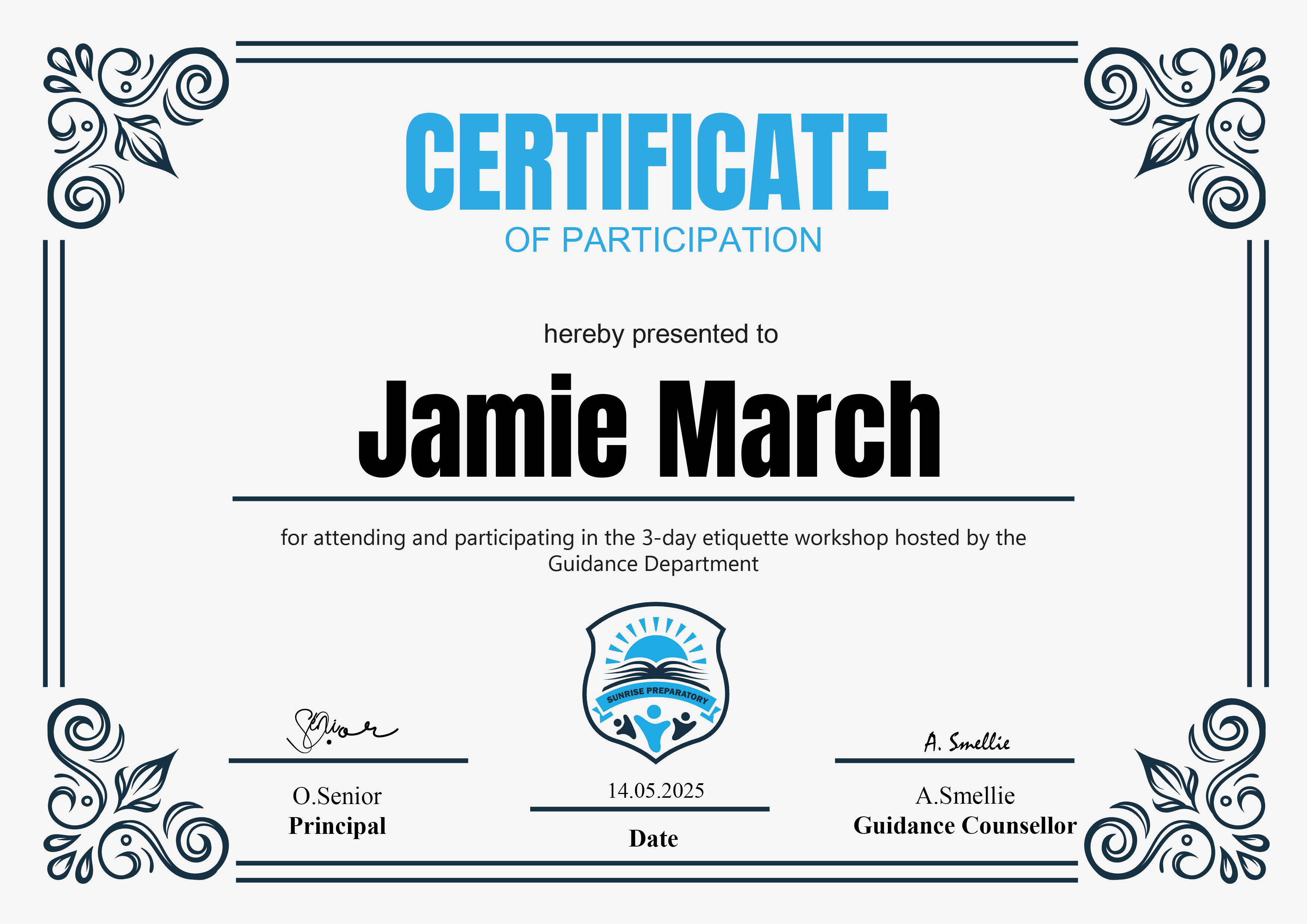 Certificate Design Services