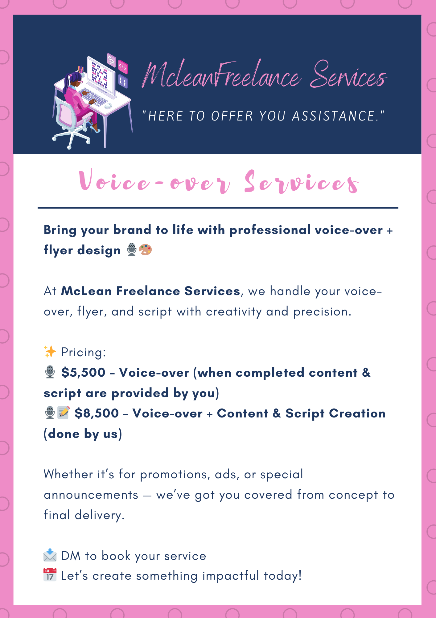Voice-over services